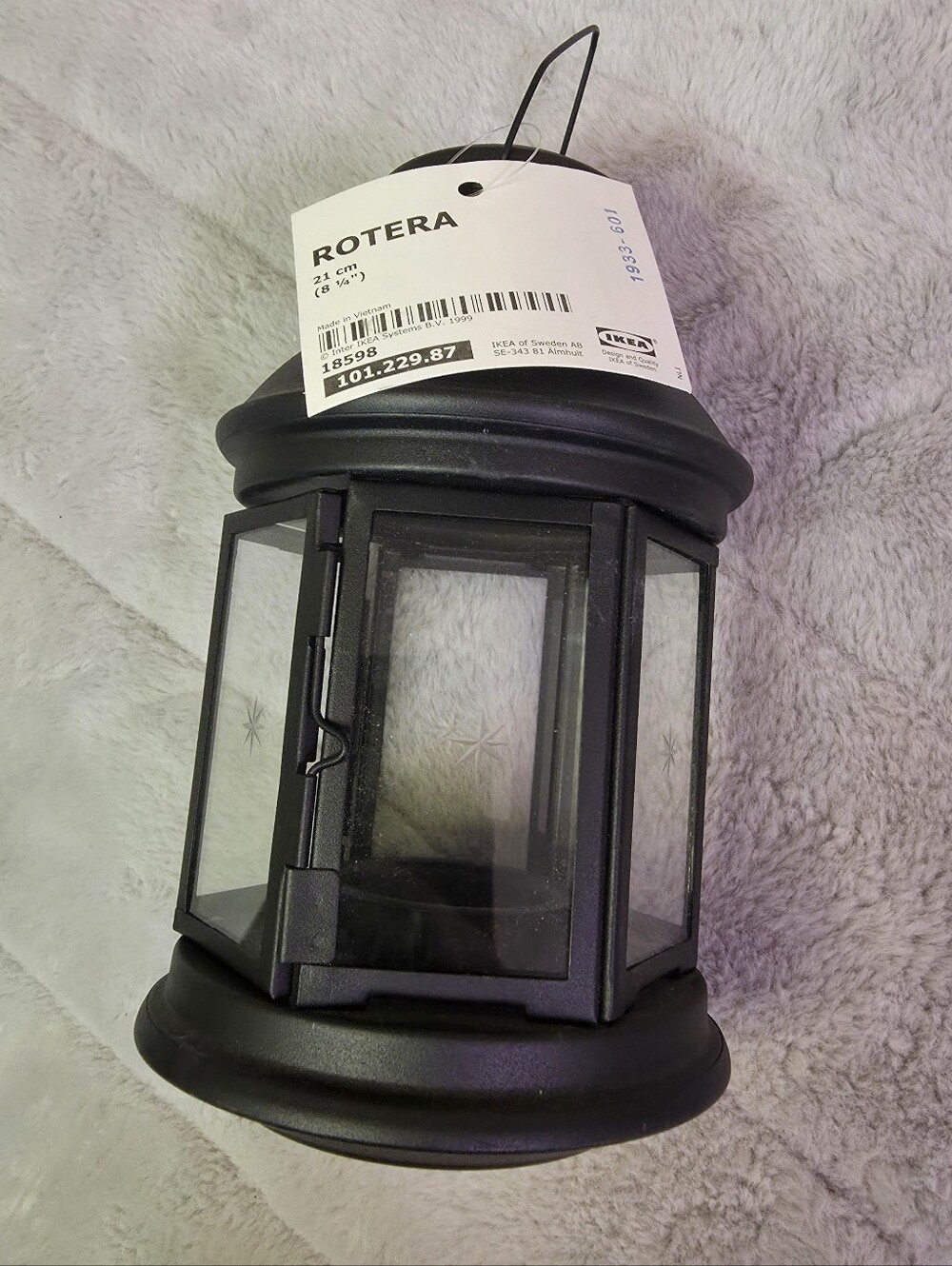 Ikea ROTERA Black Metal Lantern